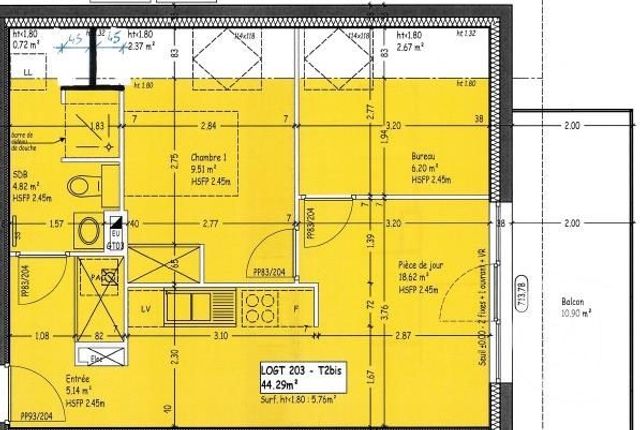 Appartement T2 à louer - 2 pièces - 44.29 m2 - LES PREMIERS SAPINS - 25 - FRANCHE-COMTE - Century 21 Avenir Immobilier